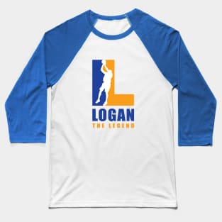 Logan Custom Player Basketball Your Name The Legend Baseball T-Shirt